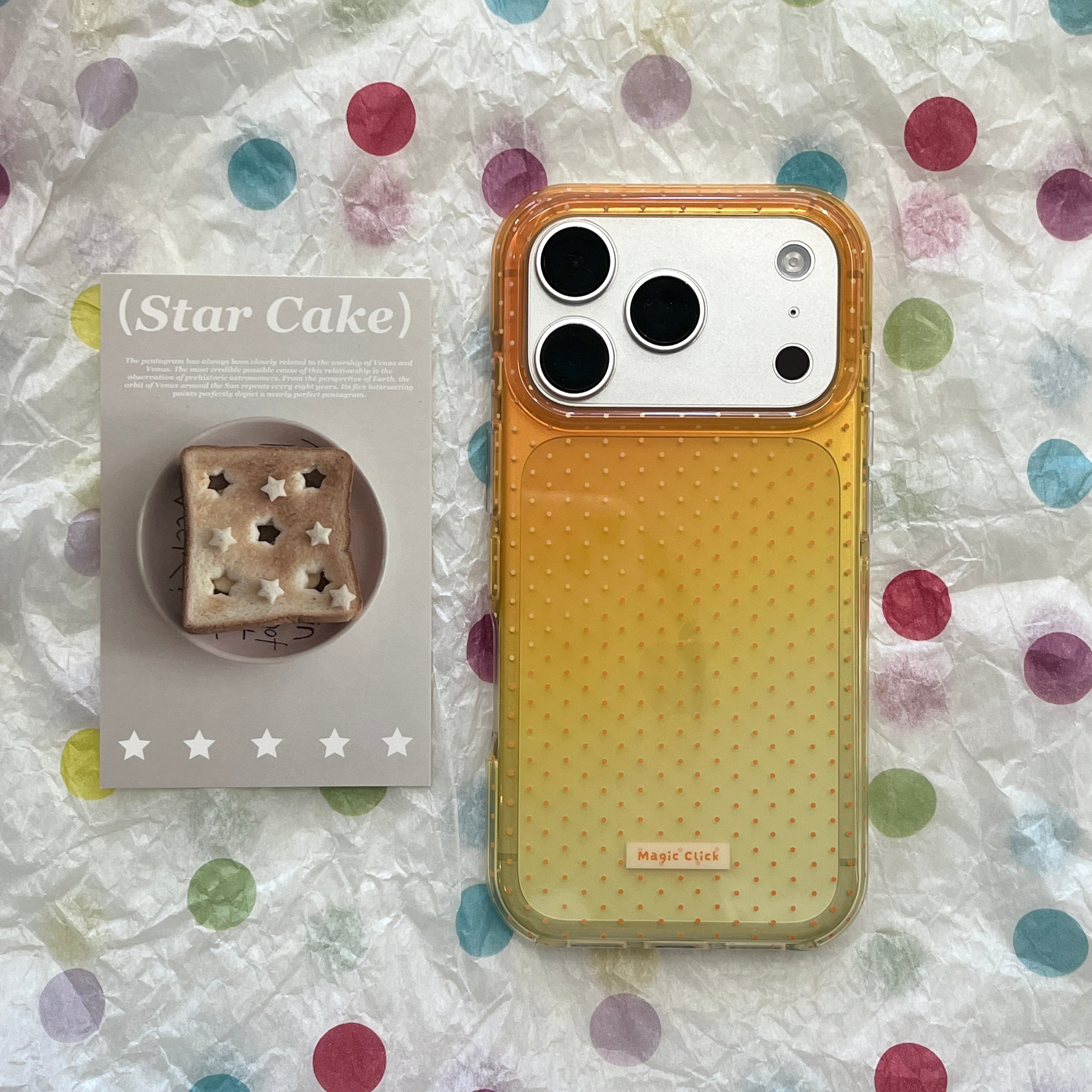 Gradient Polka Dot Clear Case