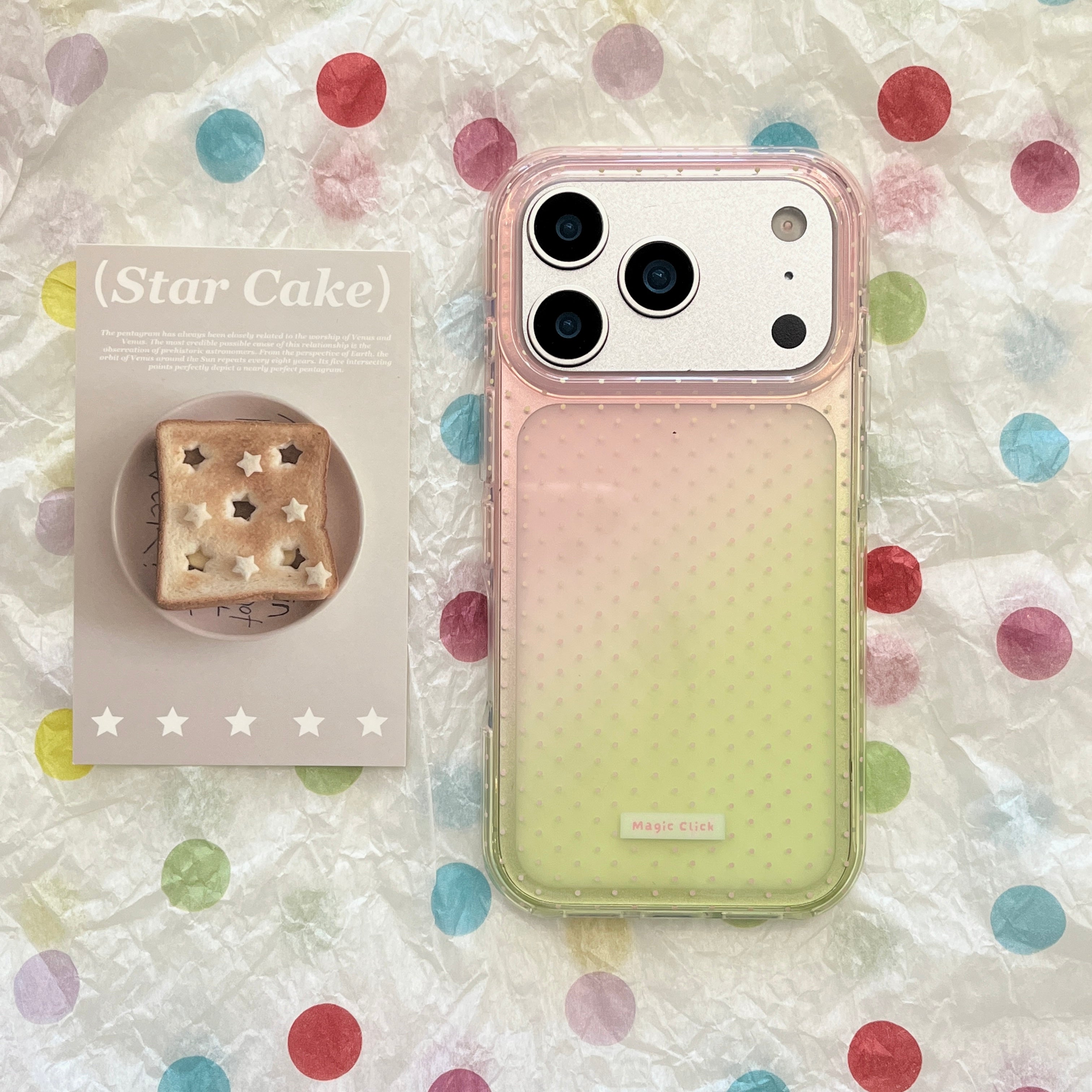 Gradient Polka Dot Clear Case
