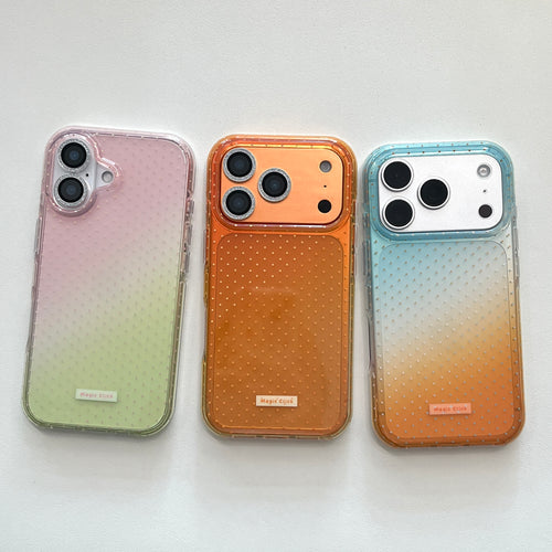 Gradient Polka Dot Clear Case